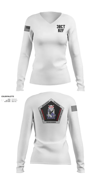 3BCT H2F 56762054 Women's Long Sleeve V-neck Shirt - 152