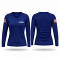 Caseyville Fire Department Women's Long Sleeve V-neck Shirt - 1