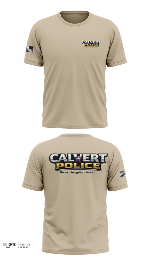 Short Sleeve Performance Shirt, CALVERT POLICE DEPARTMENT, Police, Teamtime, Team time, sublimation, custom sports apparel, team uniforms, spirit wear, spiritwear, sports uniforms, custom shirts, team store, custom team store, fundraiser sports, apparel fundraiser