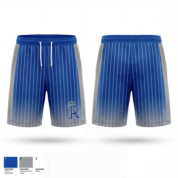 Athletic Shorts With Pockets, Royals, Baseball, Teamtime, Team time, sublimation, custom sports apparel, team uniforms, spirit wear, spiritwear, sports uniforms, custom shirts, team store, custom team store, fundraiser sports, apparel fundraiser
