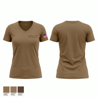 Womens Short Sleeve Vneck Shirt, VFA-37, Navy, Teamtime, Team time, sublimation, custom sports apparel, team uniforms, spirit wear, spiritwear, sports uniforms, custom shirts, team store, custom team store, fundraiser sports, apparel fundraiser