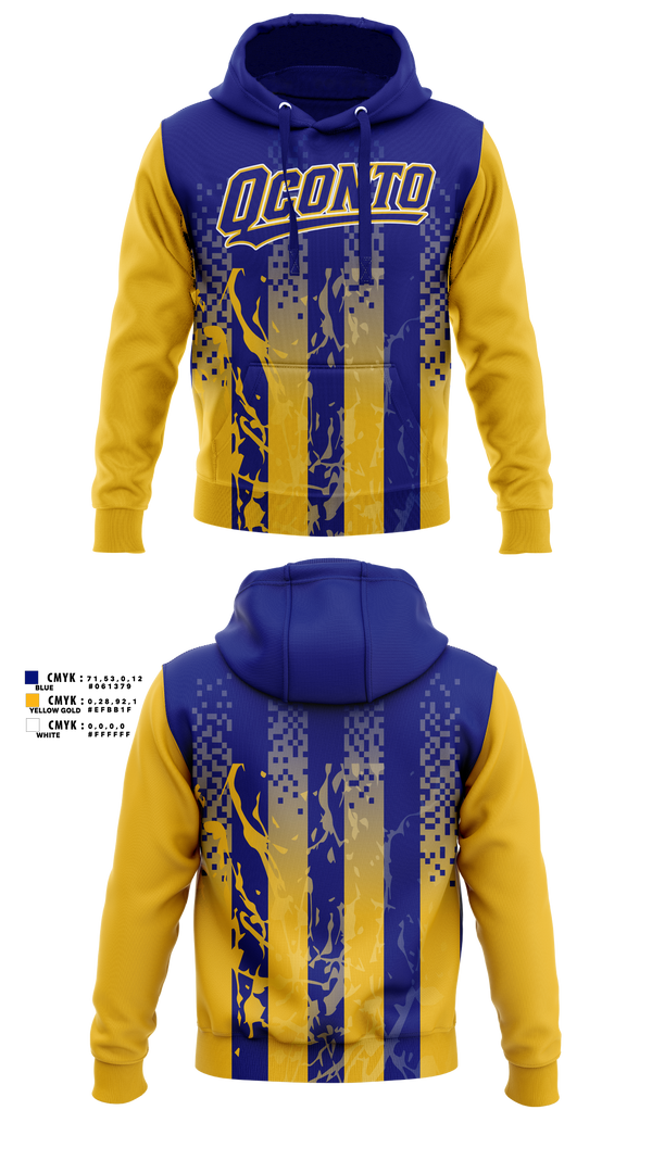 Hoodie, Oconto Baseball, Baseball, Teamtime, Team time, sublimation, custom sports apparel, team uniforms, spirit wear, spiritwear, sports uniforms, custom shirts, team store, custom team store, fundraiser sports, apparel fundraiser