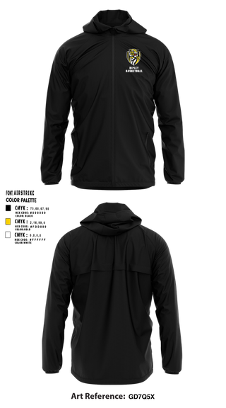 Windbreaker, Ripley Middle School Basketball, Men's Basketball, Teamtime, Team time, sublimation, custom sports apparel, team uniforms, spirit wear, spiritwear, sports uniforms, custom shirts, team store, custom team store, fundraiser sports, apparel fundraiser