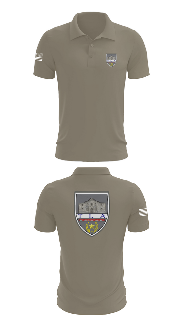 Short Sleeve Performance Polo, Texas Liberation Army, Army, Teamtime, Team time, sublimation, custom sports apparel, team uniforms, spirit wear, spiritwear, sports uniforms, custom shirts, team store, custom team store, fundraiser sports, apparel fundraiser