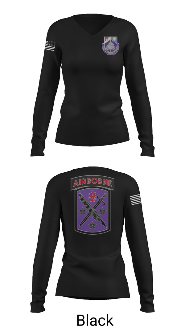 Womens Long Sleeve Vneck Shirt, 97th Civil Affairs97th Civil Affairs, Army, Teamtime, Team time, sublimation, custom sports apparel, team uniforms, spirit wear, spiritwear, sports uniforms, custom shirts, team store, custom team store, fundraiser sports, apparel fundraiser