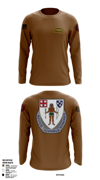 Long Sleeve Performance Shirt, Chaos Company, 1-182 Infantry, , Teamtime, Team time, sublimation, custom sports apparel, team uniforms, spirit wear, spiritwear, sports uniforms, custom shirts, team store, custom team store, fundraiser sports, apparel fundraiser