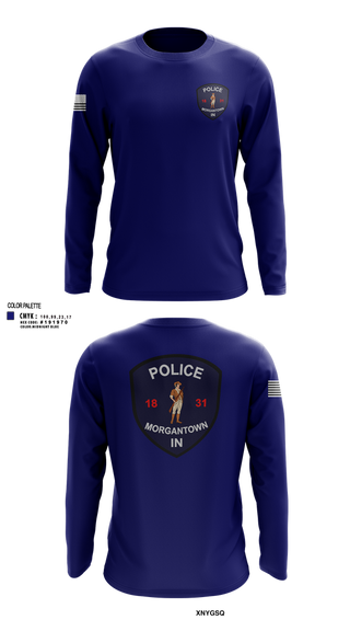 Long Sleeve Performance Shirt, Morgantown Police Department, Police, Teamtime, Team time, sublimation, custom sports apparel, team uniforms, spirit wear, spiritwear, sports uniforms, custom shirts, team store, custom team store, fundraiser sports, apparel fundraiser