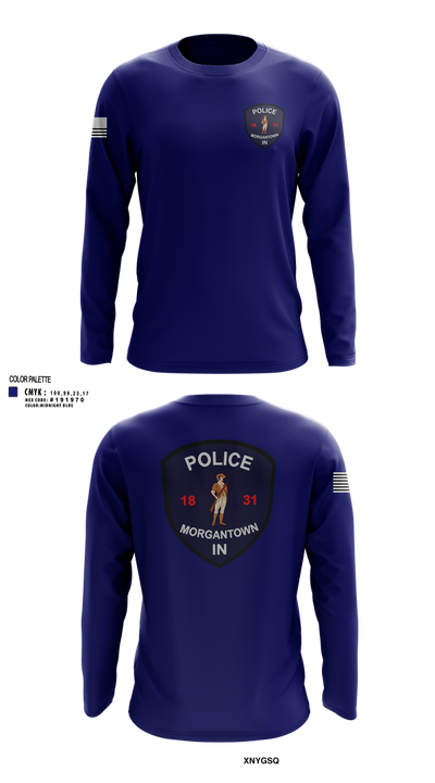 Morgantown Police Department 83325246 Long Sleeve Performance Shirt 101