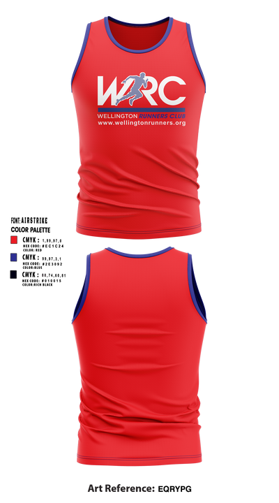 Wellington Runners Club 55706175 Men's Track Singlet - 1