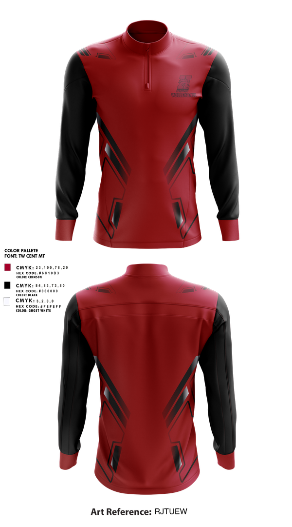 Quarter Zip Jacket, Hastings College Broncos Volleyball, Women's Volleyball, Teamtime, Team time, sublimation, custom sports apparel, team uniforms, spirit wear, spiritwear, sports uniforms, custom shirts, team store, custom team store, fundraiser sports, apparel fundraiser