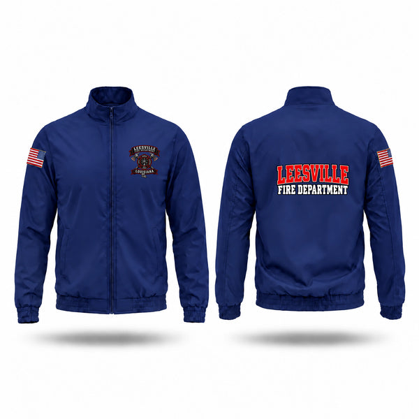 Windbreaker, Leesville fire department, Fire Department, Teamtime, Team time, sublimation, custom sports apparel, team uniforms, spirit wear, spiritwear, sports uniforms, custom shirts, team store, custom team store, fundraiser sports, apparel fundraiser