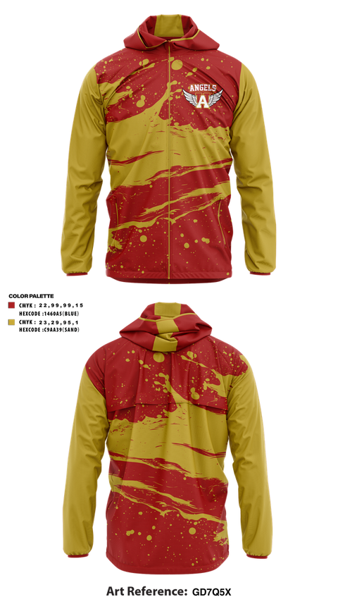 Windbreaker, Angels, , Teamtime, Team time, sublimation, custom sports apparel, team uniforms, spirit wear, spiritwear, sports uniforms, custom shirts, team store, custom team store, fundraiser sports, apparel fundraiser