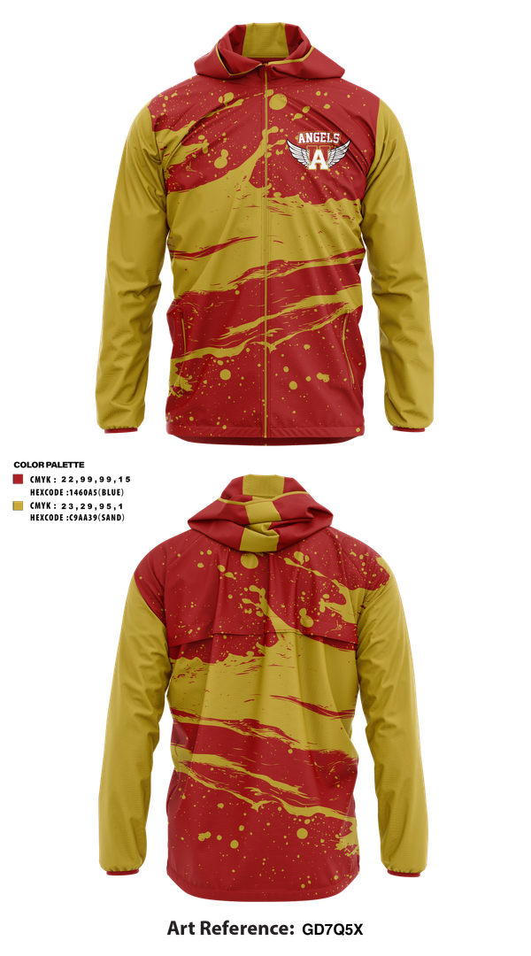 Windbreaker, Angels, , Teamtime, Team time, sublimation, custom sports apparel, team uniforms, spirit wear, spiritwear, sports uniforms, custom shirts, team store, custom team store, fundraiser sports, apparel fundraiser