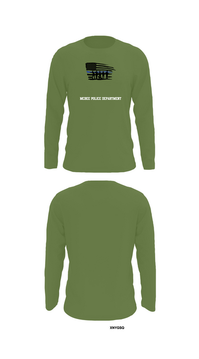 McBee Police Department 4438901 Long Sleeve Performance Shirt 50