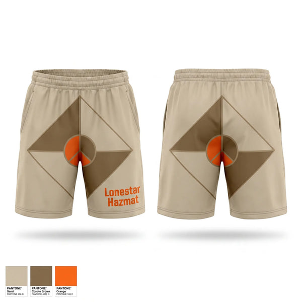 Athletic Shorts With Pockets, Lonestar Hazmat, Fire Department, Teamtime, Team time, sublimation, custom sports apparel, team uniforms, spirit wear, spiritwear, sports uniforms, custom shirts, team store, custom team store, fundraiser sports, apparel fundraiser
