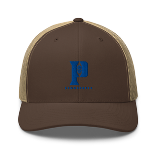 Perry High School Commodores Retro Trucker Hat | Yupoong 6606