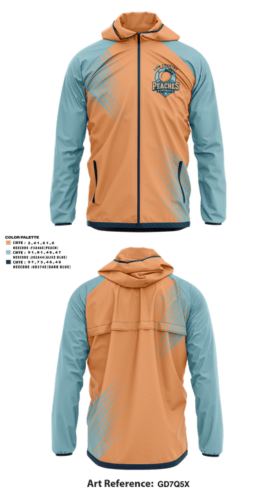 LowCountry Peaches 59318309 Windbreaker - 1