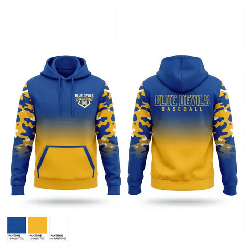 Hoodie, Mathews Blue Devils, Baseball, Teamtime, Team time, sublimation, custom sports apparel, team uniforms, spirit wear, spiritwear, sports uniforms, custom shirts, team store, custom team store, fundraiser sports, apparel fundraiser
