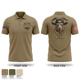 Short Sleeve Performance Polo, S.F.W (4C2A), Army, Teamtime, Team time, sublimation, custom sports apparel, team uniforms, spirit wear, spiritwear, sports uniforms, custom shirts, team store, custom team store, fundraiser sports, apparel fundraiser
