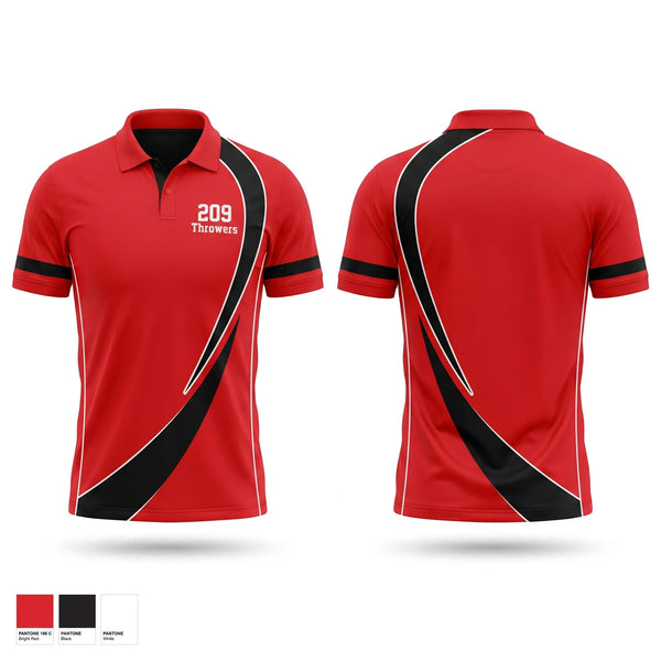 Short Sleeve Performance Polo, 209Throwers, Track & Field, Teamtime, Team time, sublimation, custom sports apparel, team uniforms, spirit wear, spiritwear, sports uniforms, custom shirts, team store, custom team store, fundraiser sports, apparel fundraiser