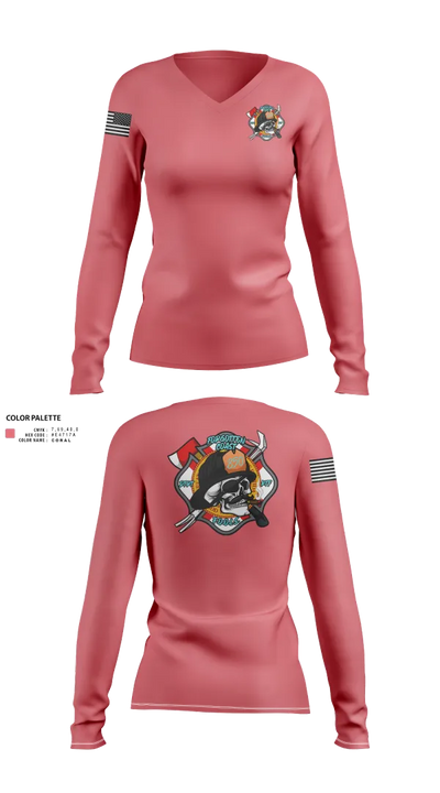 Forgotten Coast F.O.O.L.S. 45803403 Women's Long Sleeve V-neck Shirt - 21