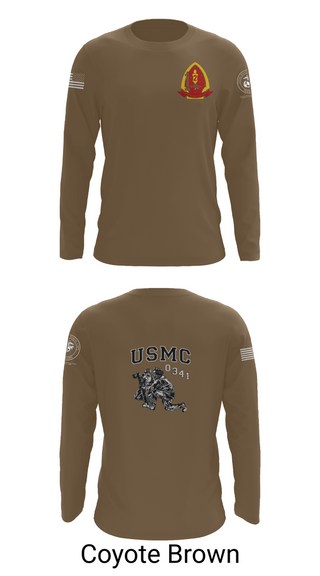 Long Sleeve Performance Shirt, 1st Bn 2mar 2nd MarDiv, , Teamtime, Team time, sublimation, custom sports apparel, team uniforms, spirit wear, spiritwear, sports uniforms, custom shirts, team store, custom team store, fundraiser sports, apparel fundraiser