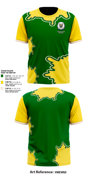 Short Sleeve Performance Shirt, Seattle Eagles, Softball, Teamtime, Team time, sublimation, custom sports apparel, team uniforms, spirit wear, spiritwear, sports uniforms, custom shirts, team store, custom team store, fundraiser sports, apparel fundraiser
