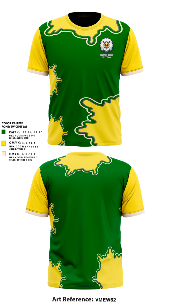 Short Sleeve Performance Shirt, Seattle Eagles, Softball, Teamtime, Team time, sublimation, custom sports apparel, team uniforms, spirit wear, spiritwear, sports uniforms, custom shirts, team store, custom team store, fundraiser sports, apparel fundraiser