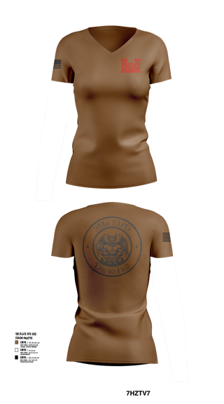 Womens Short Sleeve Vneck Shirt, 351st EUD, , Teamtime, Team time, sublimation, custom sports apparel, team uniforms, spirit wear, spiritwear, sports uniforms, custom shirts, team store, custom team store, fundraiser sports, apparel fundraiser