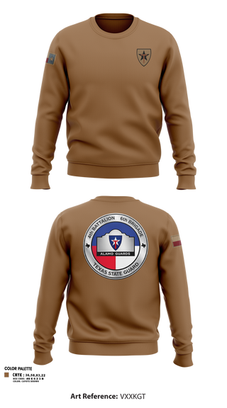 Crew Neck Sweatshirt, Alamo guards, Army, Teamtime, Team time, sublimation, custom sports apparel, team uniforms, spirit wear, spiritwear, sports uniforms, custom shirts, team store, custom team store, fundraiser sports, apparel fundraiser