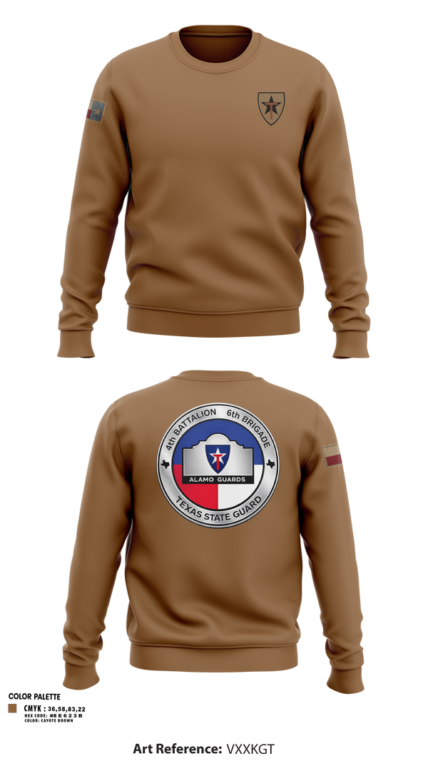 Crew Neck Sweatshirt, Alamo guards, Army, Teamtime, Team time, sublimation, custom sports apparel, team uniforms, spirit wear, spiritwear, sports uniforms, custom shirts, team store, custom team store, fundraiser sports, apparel fundraiser