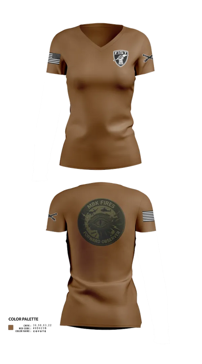 1-200 Women's Short Sleeve V-neck Shirt - 22