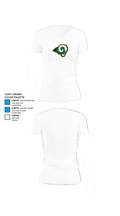 Reig Rams Basketball 42158079 Women's Short Sleeve V-neck Shirt - 18