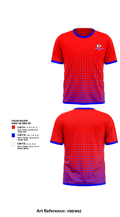 Short Sleeve Performance Shirt, Derby Pop Warner Cheer, Cheer, Teamtime, Team time, sublimation, custom sports apparel, team uniforms, spirit wear, spiritwear, sports uniforms, custom shirts, team store, custom team store, fundraiser sports, apparel fundraiser