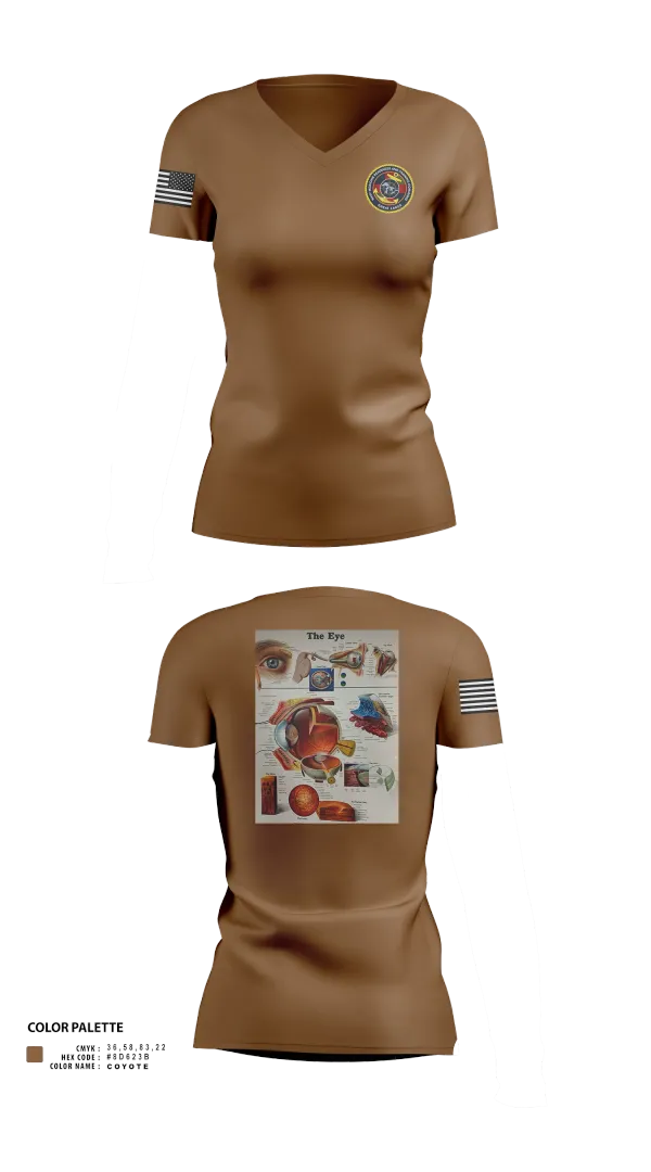 Womens Short Sleeve Vneck Shirt, Optometry, , Teamtime, Team time, sublimation, custom sports apparel, team uniforms, spirit wear, spiritwear, sports uniforms, custom shirts, team store, custom team store, fundraiser sports, apparel fundraiser