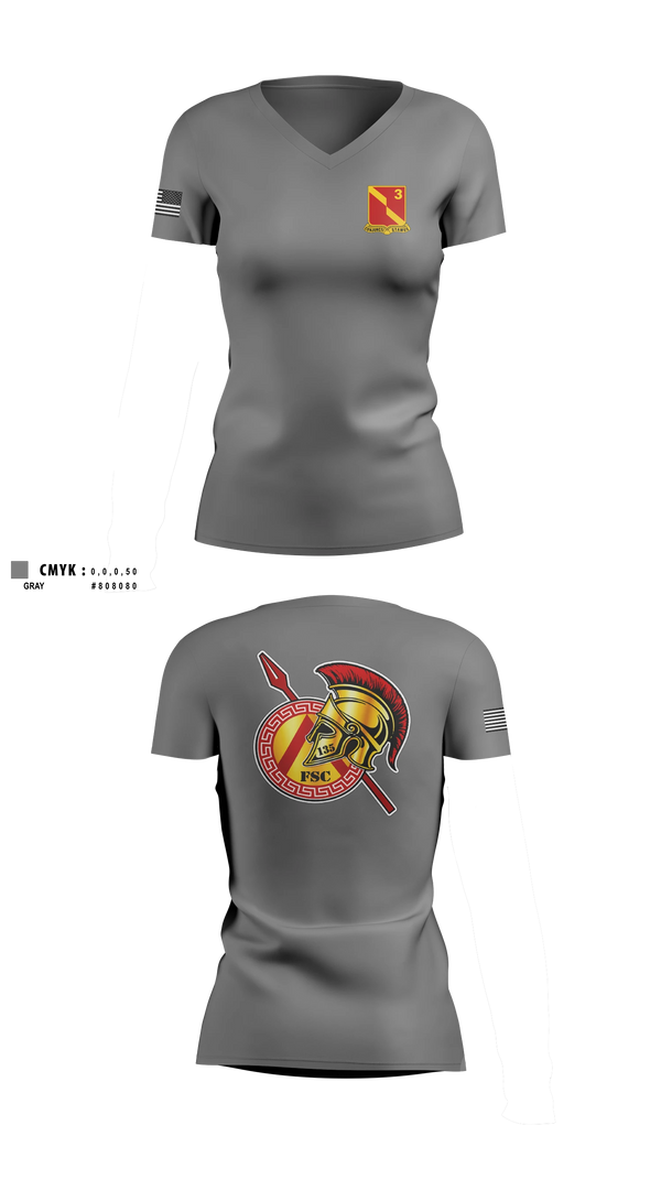 Womens Short Sleeve Vneck Shirt, 135th FSC, Army, Teamtime, Team time, sublimation, custom sports apparel, team uniforms, spirit wear, spiritwear, sports uniforms, custom shirts, team store, custom team store, fundraiser sports, apparel fundraiser