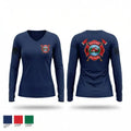 Lake Mishnock Fire Rescue 11103323 Women's Long Sleeve V-neck Shirt - 1