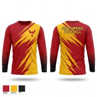 Long Sleeve Performance Shirt, North Lawndale College Prep, , Teamtime, Team time, sublimation, custom sports apparel, team uniforms, spirit wear, spiritwear, sports uniforms, custom shirts, team store, custom team store, fundraiser sports, apparel fundraiser