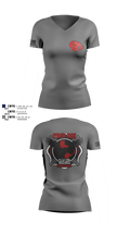 Cy creek fire 22 83530628 Women's Short Sleeve V-neck Shirt - 2