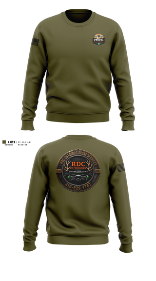 Crew Neck Sweatshirt, RDC Outdoors, Police, Teamtime, Team time, sublimation, custom sports apparel, team uniforms, spirit wear, spiritwear, sports uniforms, custom shirts, team store, custom team store, fundraiser sports, apparel fundraiser