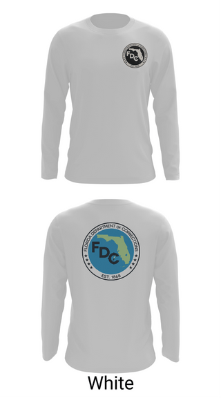 Long Sleeve Performance Shirt, Florida Department of Corrections, Police, Teamtime, Team time, sublimation, custom sports apparel, team uniforms, spirit wear, spiritwear, sports uniforms, custom shirts, team store, custom team store, fundraiser sports, apparel fundraiser