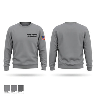 Crew Neck Sweatshirt, Addison Volunteer Fire Department, Fire Department, Teamtime, Team time, sublimation, custom sports apparel, team uniforms, spirit wear, spiritwear, sports uniforms, custom shirts, team store, custom team store, fundraiser sports, apparel fundraiser