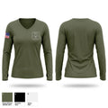 DRONE Women's Long Sleeve V-neck Shirt - 1