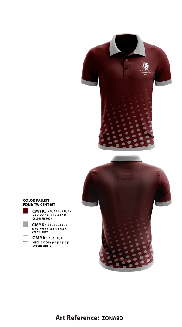 Short Sleeve Performance Polo, Newton Braves Golf, Golf, Teamtime, Team time, sublimation, custom sports apparel, team uniforms, spirit wear, spiritwear, sports uniforms, custom shirts, team store, custom team store, fundraiser sports, apparel fundraiser