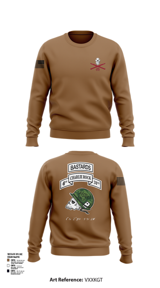 Crew Neck Sweatshirt, Charlie Rock, 4-31 IN, 2IBCT, 10MTN, , Teamtime, Team time, sublimation, custom sports apparel, team uniforms, spirit wear, spiritwear, sports uniforms, custom shirts, team store, custom team store, fundraiser sports, apparel fundraiser
