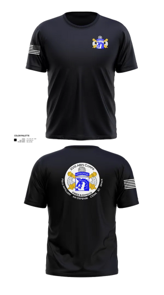 Short Sleeve Performance Shirt, XVIII Airborne Corps G34 FIRES, Army, Teamtime, Team time, sublimation, custom sports apparel, team uniforms, spirit wear, spiritwear, sports uniforms, custom shirts, team store, custom team store, fundraiser sports, apparel fundraiser
