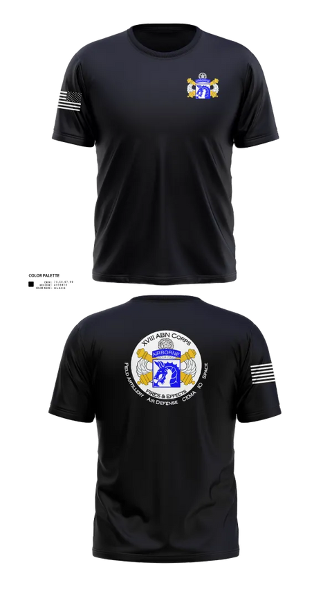 Short Sleeve Performance Shirt, XVIII Airborne Corps G34 FIRES, Army, Teamtime, Team time, sublimation, custom sports apparel, team uniforms, spirit wear, spiritwear, sports uniforms, custom shirts, team store, custom team store, fundraiser sports, apparel fundraiser
