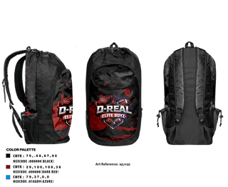 Gear Bag, D-real elite boyz, , Teamtime, Team time, sublimation, custom sports apparel, team uniforms, spirit wear, spiritwear, sports uniforms, custom shirts, team store, custom team store, fundraiser sports, apparel fundraiser