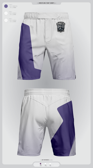 Fight Shorts, Indiana Ironclad Wrestling, Wrestling, Teamtime, Team time, sublimation, custom sports apparel, team uniforms, spirit wear, spiritwear, sports uniforms, custom shirts, team store, custom team store, fundraiser sports, apparel fundraiser
