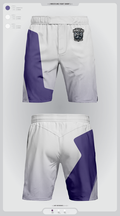 Indiana Ironclad Wrestling 65986308 Fight Shorts - 2